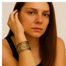 Bracelete Metal Dourado Indiano