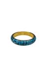 Bracelete Metal e Osso Pintado
