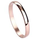 Bracelete MILAKOO em aço inoxidável rosé gold 8 mm, pulseira oval