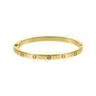 Bracelete Minimalista com Fenda Dourado