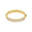 Bracelete Minimalista Elegante Liso Dourado