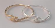 Bracelete (ouro e prata) Garantia Ilimitada. VALENTINNY SEMIJOIAS