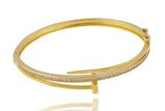 Bracelete Prego 1 Filete Zircônias Bracelete Prego 1 Filete Zircônias