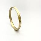 Bracelete Pulseira 0.7cm Escrava Piramides Farao Egito Ouro 18k FDP-0K10