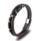 Bracelete Pulseira Masculino Couro Executivo Alpha Minimalista