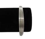 Bracelete/Pulseira Rígido Vários Aros Aberto Prata 925 20cm