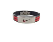 Bracelete Pulseira Silicone E Aço Inoxidável