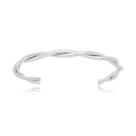 Bracelete Pulseira Torcida Lisa Ouro 18k