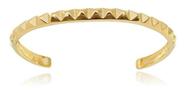 Bracelete regulável Jade design Spike banhado em ouro 18k