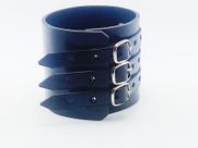 Bracelete Três Fivelas Couro