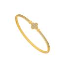 Bracelete Trevo com Zircônias - Banhado em Ouro 18k Bracelete Trevo com Zircônias - Banhado em Ouro 18k