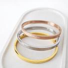 Bracelete Trio de Pai Nosso em Aço Inoxidável