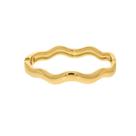 Bracelete Wave Banhado a Ouro (SEMIJOIA)