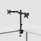 Braço Articulado de Mesa para 2 Monitores Pistão a Gás Regulagem de Altura e Rotação 360 Braço Articulado de Mesa para 2 Monitores Pistão a Gás Regulagem de Altura e Rotação 360