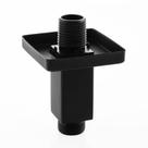 Braço de chuveiro DOLGABA, suporte reto de teto, 8 cm, preto fosco Braço de chuveiro DOLGABA, suporte reto de teto, 8 cm, preto fosco