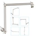 Braço de extensão de chuveiro PDPbath 16 Upgrade Solid Brass Nickel