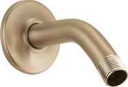 Braço e flange de chuveiro Delta U4993-CZ montados na parede de 15 cm