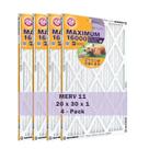 Braço e martelo de filtro de ar e forno Max MERV 11 20x30x1, pacote com 4