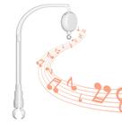 Braço móvel de berço com caixa de música Spin Motor FEISIKE Baby