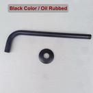 Braço ou cano 35 cm para chuveiro ou ducha em metal melhore seu box PRETO OU PRATA