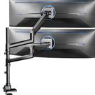 Braço pneumático VIVO STAND-V120K para montagem em mesa Dual Ultrawide Braço pneumático VIVO STAND-V120K para montagem em mesa Dual Ultrawide