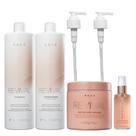 BRAÉ Revival Kit Shampoo 1 Litro + Condicionador 1 litro + Máscara 500ml + Óleo 60ml + Válvulas