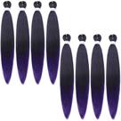 Braiding Hair Alrence, pré-esticado, 30 cm, 8 pacotes, 1B/roxo