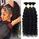 Braiding Hair Bangxunk Curly Water Wave 150g 3 pacotes de 16 polegadas