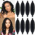 Braiding Hair Chicmoi Kinky Twist Color 2 Castanho escuro 16 polegadas 8p