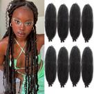 Braiding Hair Chicmoi Marley Twist, pacote com 8 unidades de chocolate