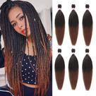 Braiding Hair Dorsanee Ombre Brown pré-esticado 20 polegadas x6 Braiding Hair Dorsanee Ombre Brown pré-esticado 20 polegadas x6