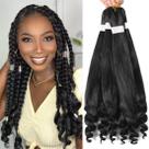 Braiding Hair Goddesty, pré-esticado, francês encaracolado, 20 polegadas