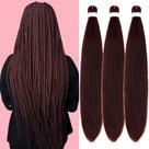 Braiding Hair Gozill Dark Burgundy pré-esticado para mulheres