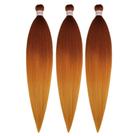 Braiding Hair Gozill Ombre Pre Stretch Ginger Golden