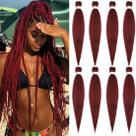 Braiding Hair HENSLEELY, pré-esticado, 30 polegadas, 8 pacotes, cor de vinho