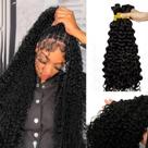 Braiding Hair Munx Water Wave Bulk Human Hair 100g 28in