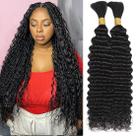 Braiding Hair OKVOKV Deep Wave 24 polegadas 110g 12A brasileiro