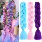 Braiding Hair RAYIIS, sintético colorido de 24 polegadas, pacote com 3
