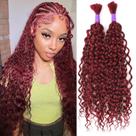 Braiding Hair RLHAIR 99J Water Wave 100% cabelo humano virgem Braiding Hair RLHAIR 99J Water Wave 100% cabelo humano virgem
