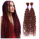 Braiding Hair RLHAIR Marrom avermelhado Water Wave 100% brasileiro Braiding Hair RLHAIR Marrom avermelhado Water Wave 100% brasileiro