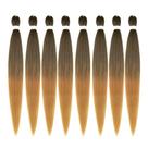 Braiding Hair ShowCoco, pré-esticado, 107 cm, 8 pacotes sintéticos