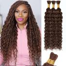 Braiding Hair SOYI HAIR Water Wave Bulk 150 g 56 cm de chocolate