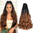Braiding Hair Vitorish French Curl, pré-esticado, 22", 8 pacotes Braiding Hair Vitorish French Curl, pré-esticado, 22", 8 pacotes