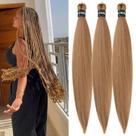 Braiding Hair Wuqibawu, marrom acinzentado escuro, pré-esticado, 52 polegadas Braiding Hair Wuqibawu, marrom acinzentado escuro, pré-esticado, 52 polegadas