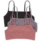 Bralette Hanes Comfortflex Fit, algodão elástico, pacote com 3 unidades femininas