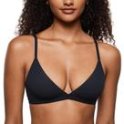 Bralette INLYRIC Inbarely Triangle Plunge, sem forro, preto