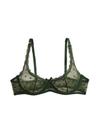 Bralette SweatyRocks Triangle Lace de poliamida verde sem fio