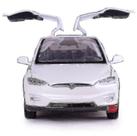 Branco Novo 1:32 Tesla Model X Alloy Car Model Toy Vehicles