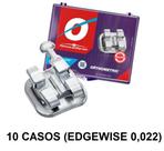 Bráquete de Aço Advanced Series (Edgewise 022) 10 Casos - Orthometric