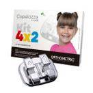Bráquete de Aço Kit Capelozza (Protusiva Minus 022) Dentição Mista 4x2 - Orthometric